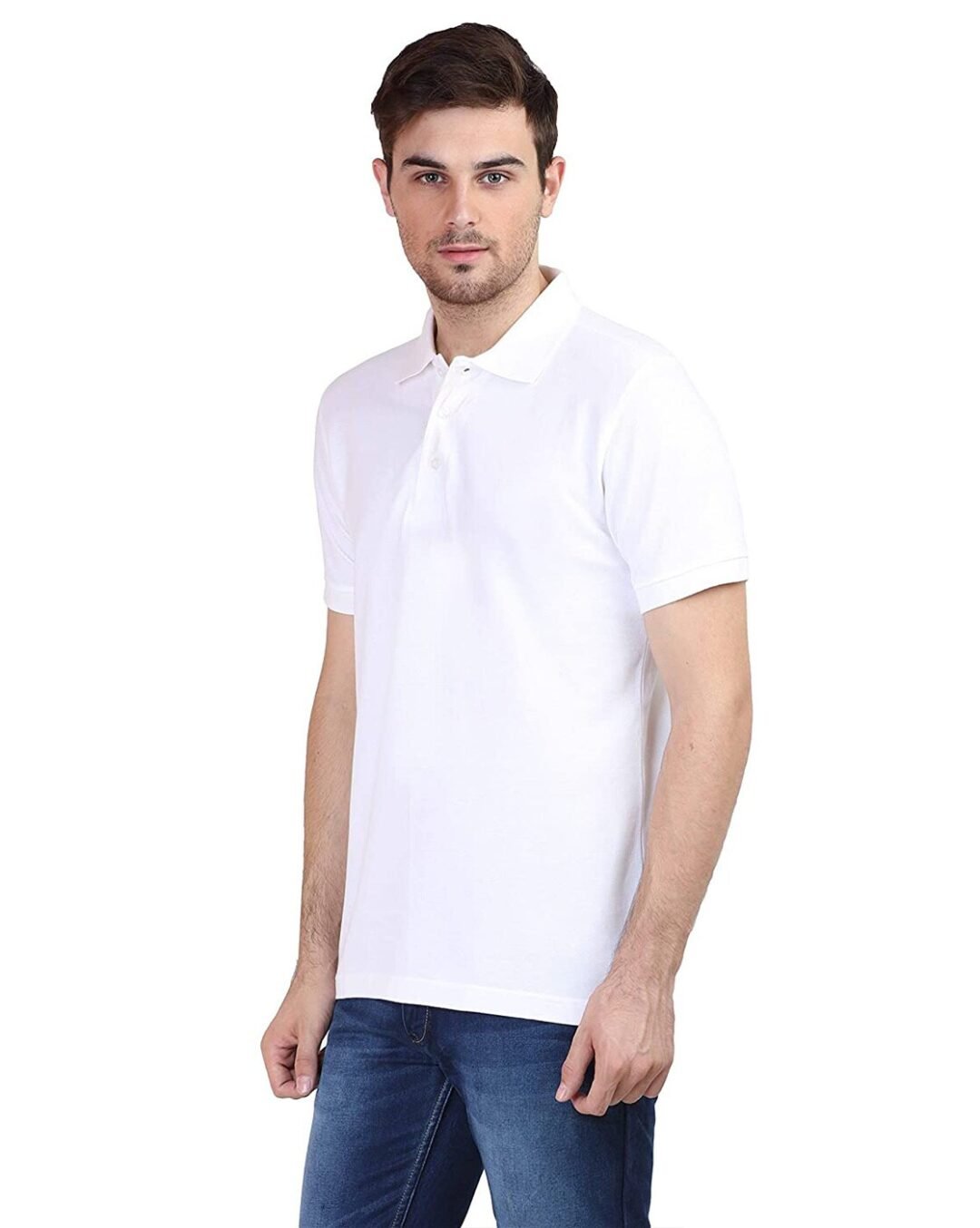 Men's Polo Half Sleeve White