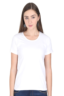 White Female Half Sleeve Classic T-Shirt White