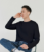 Male Full Sleeve Classic T-Shirt Black