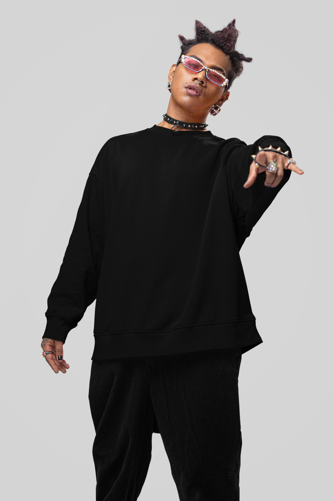 Men's Oversized Sweatshirt Black