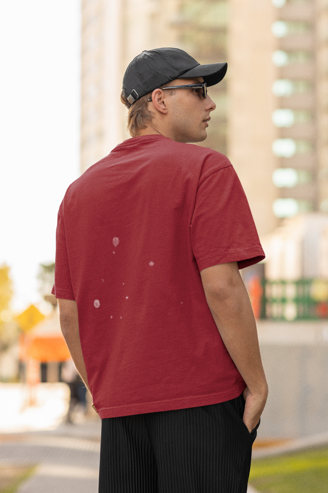 Men's Oversized T-Shirt Maroon
