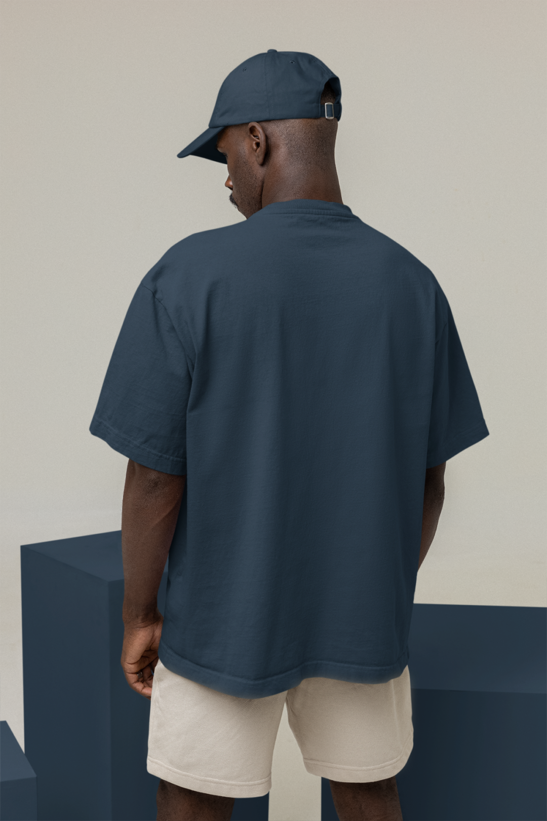 Men's Oversized T-Shirt Petrol Blue
