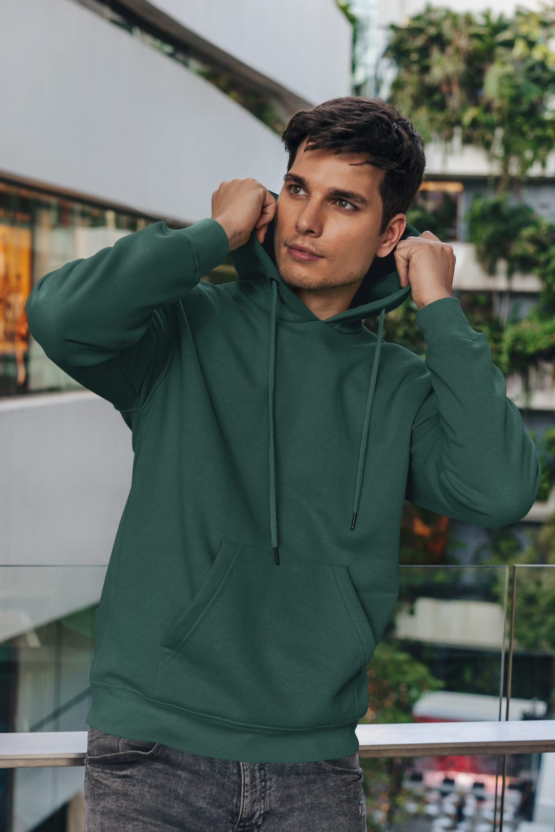 Men's Hoodie – Bottle Green