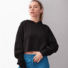 crop-top-hoodie-mockup-of-a-gorgeous-blonde-woman-wearing-pants-26051 Crop Hoodie Black