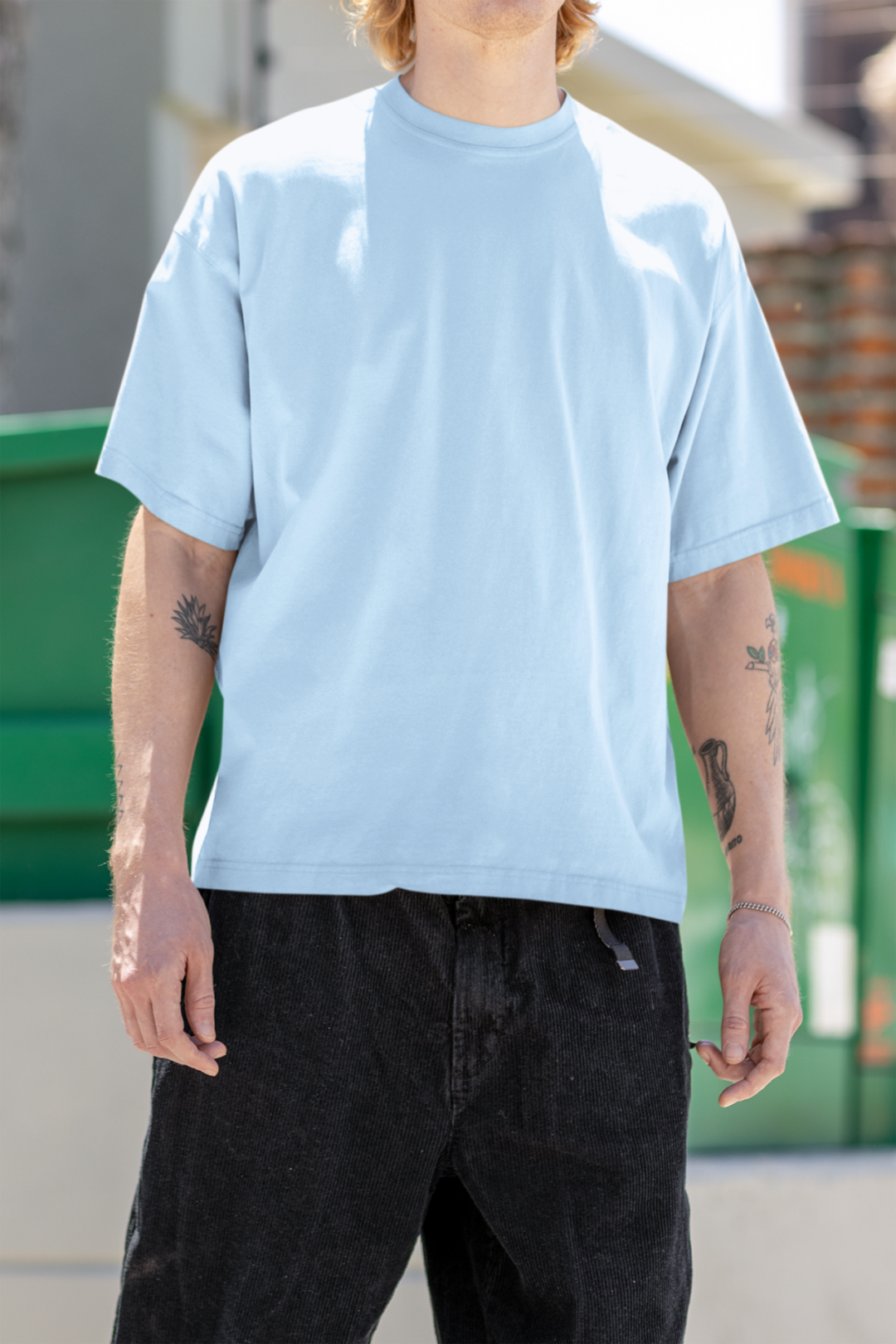 Men's Oversized T-Shirt Baby Blue