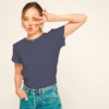 Female Half Sleeve Classic T-Shirt Navy Blue