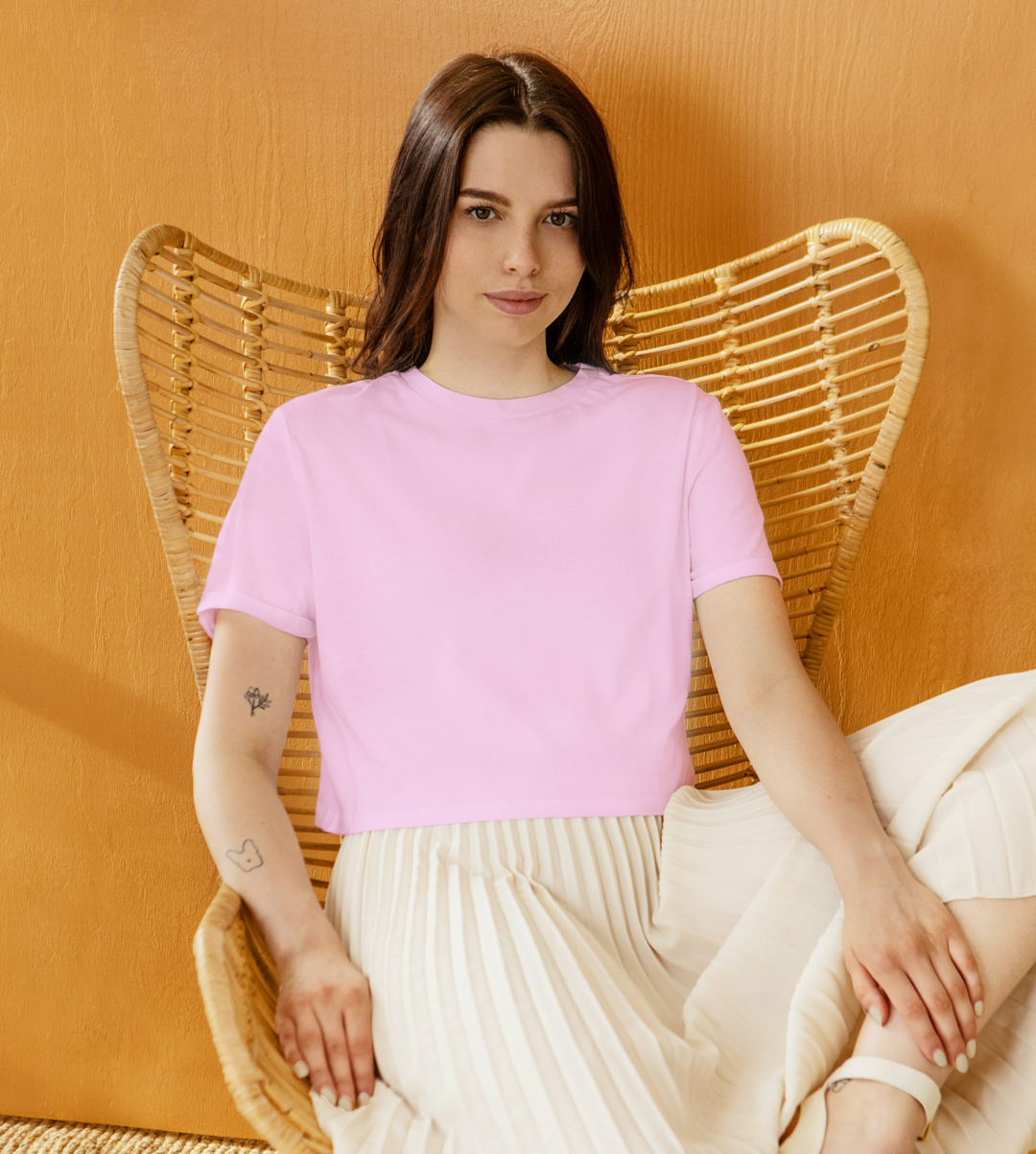 Crop Top Light Baby Pink