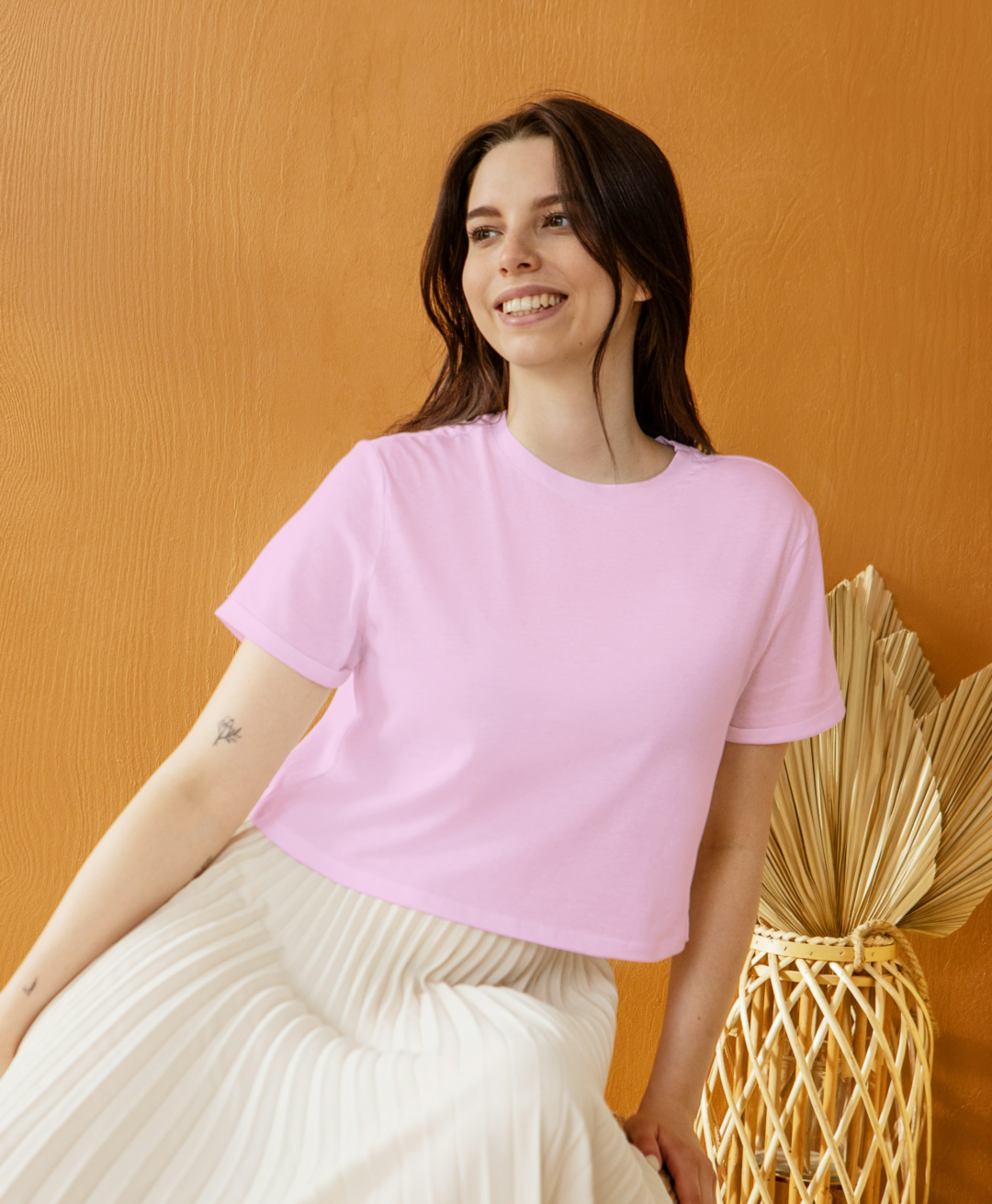 Crop Top Light Baby Pink