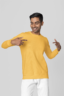 Men's Sweatshirt Mustard Yellow