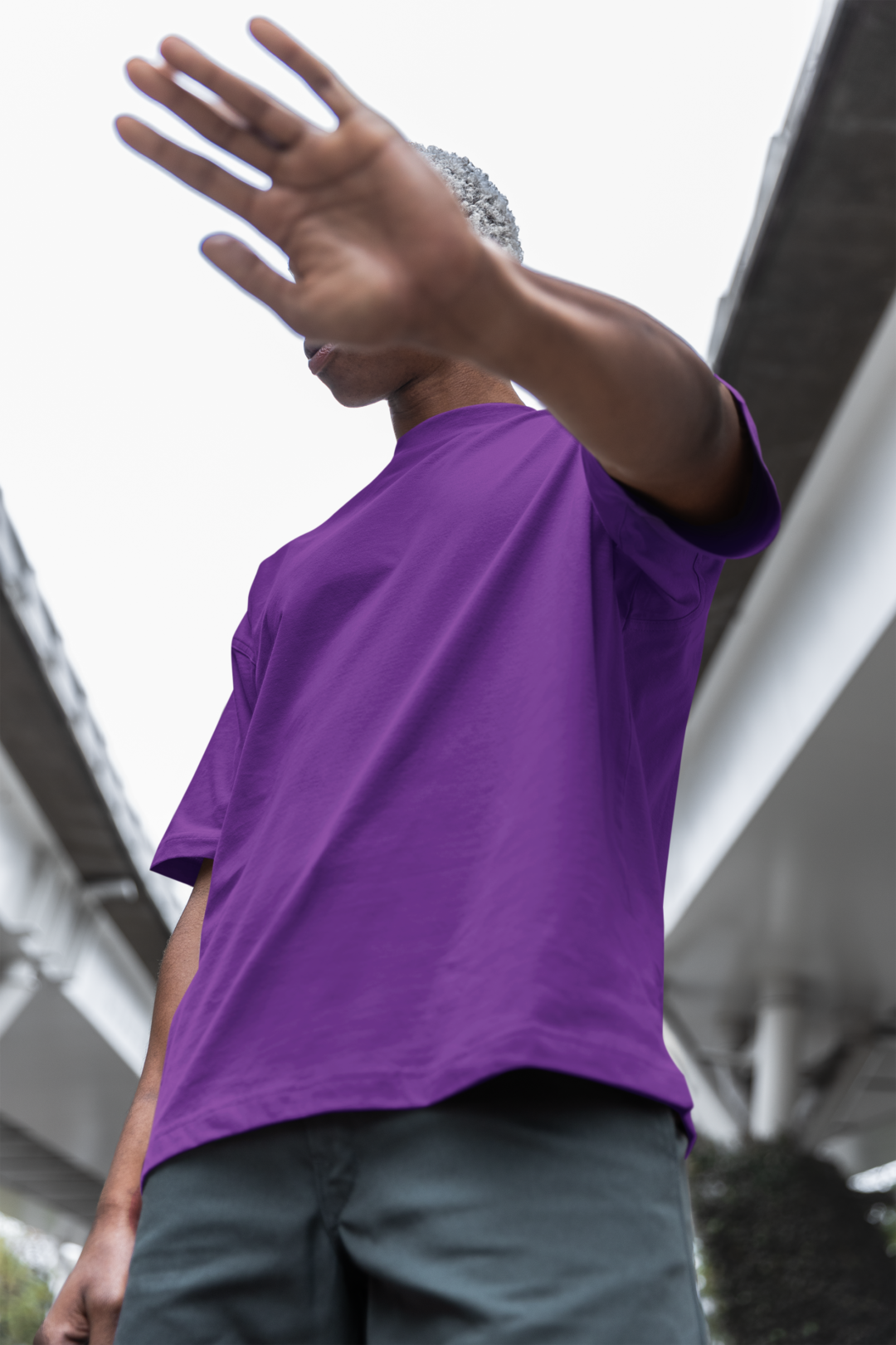 Men's Oversized T-Shirt Purple