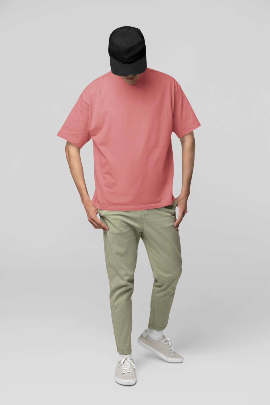 Men's Oversized T-Shirt Coral