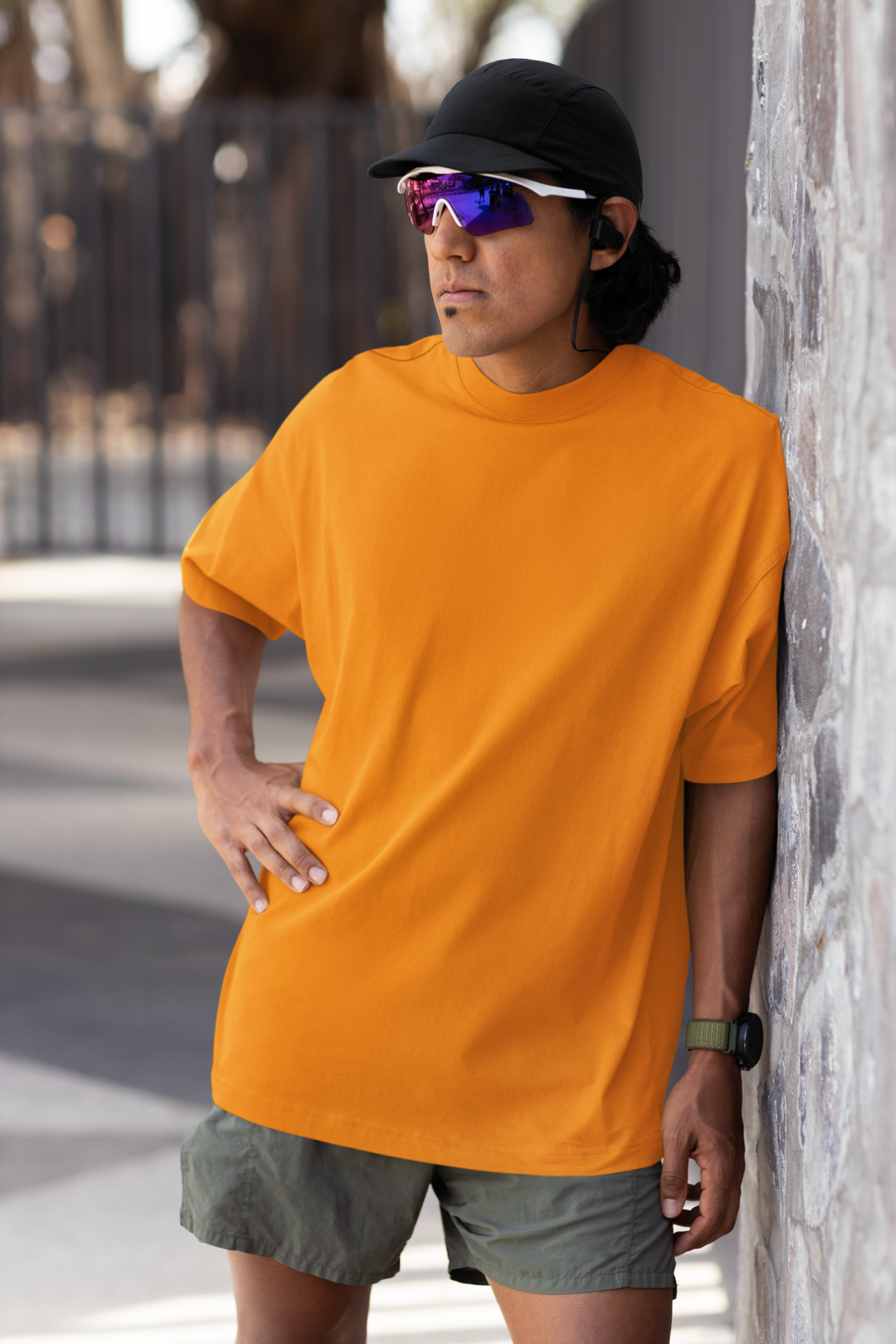 Men's Oversized T-Shirt Golden Yellow