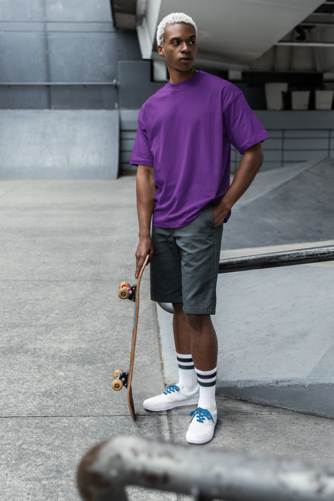 Men's Oversized T-Shirt Purple