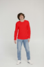 Male Full Sleeve Classic T-Shirt Red
