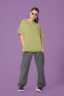 Women’s Oversized T-Shirt Olive Green