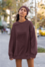 Women's Oversized Sweatshirt Maroon