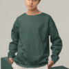 Men's Oversized Sweatshirt Bottle Green