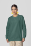 Women's Oversized Sweatshirt Bottle Green