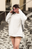 Women’s Oversized Sweatshirt White
