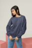 Women's Sweatshirt Navy Blue
