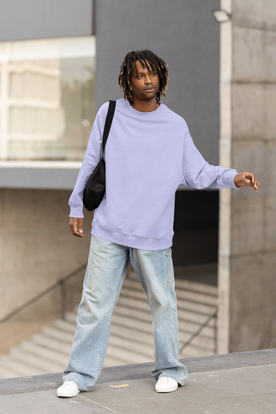 Men's Oversized Sweatshirt Lavender