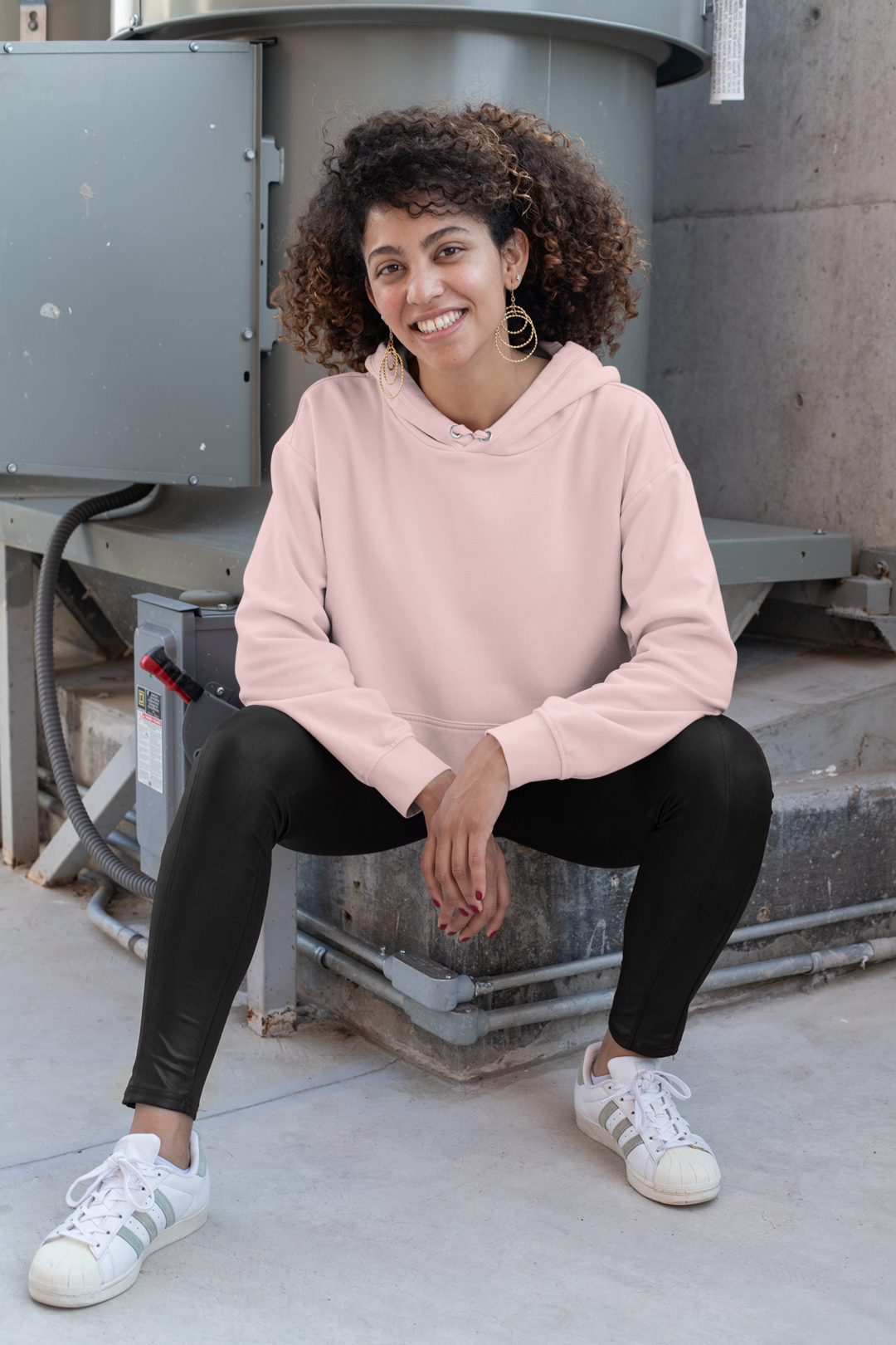 Women's Hoodie – Light Baby Pink
